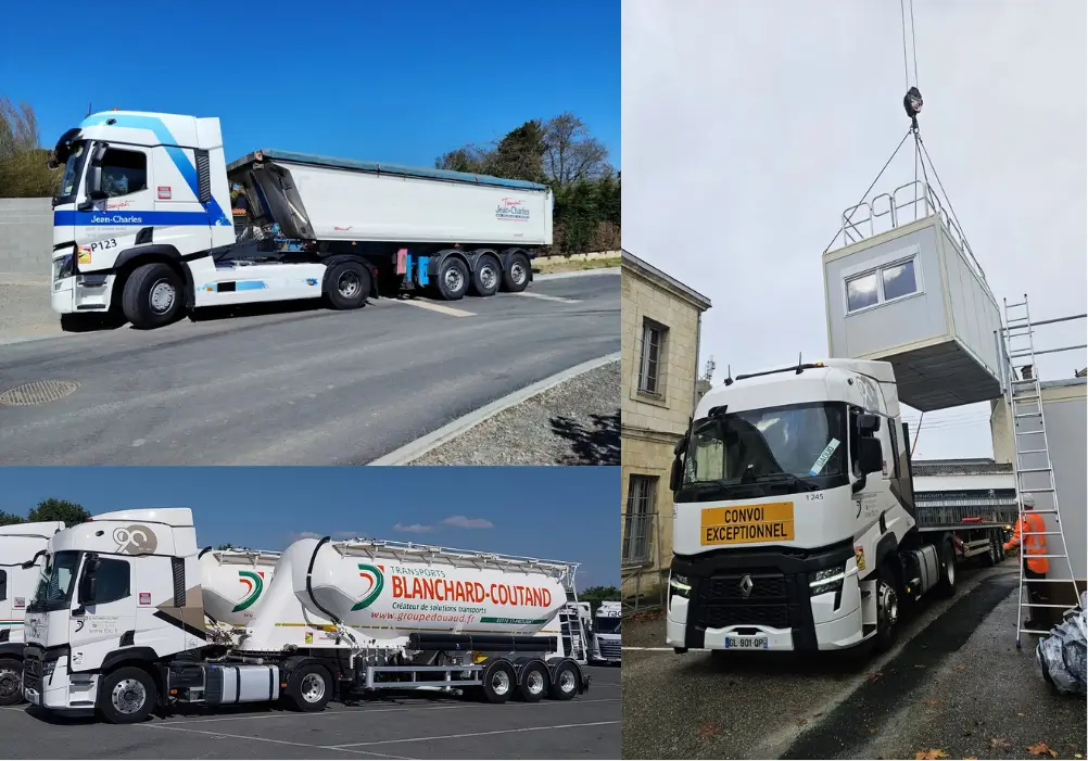 Ensemble routier utilisé pour les transports spécialisés